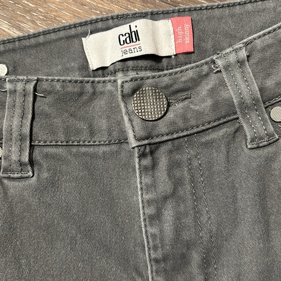 CaBi ladies, jeans, gray skinny size 4 - Picture 4 of 11